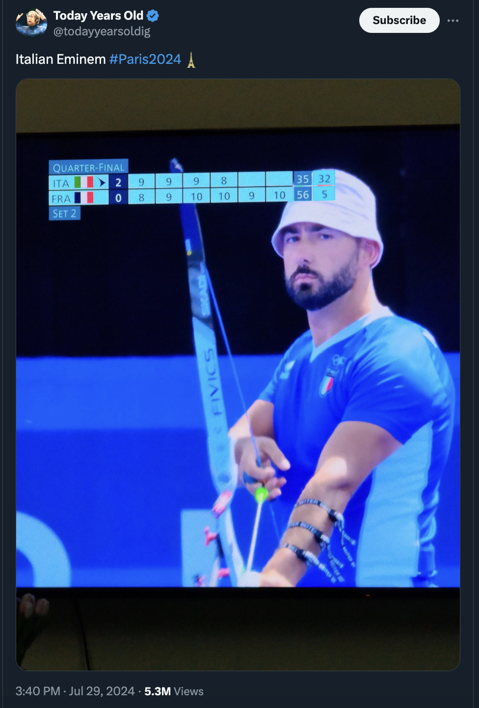 Tennis - Today Years Old Italian Eminem A Subscribe QuarterFinal Itax Fra 9 35 32 0 9 10 10 9 10 56 5 Set 2 Soal 5.3M Views